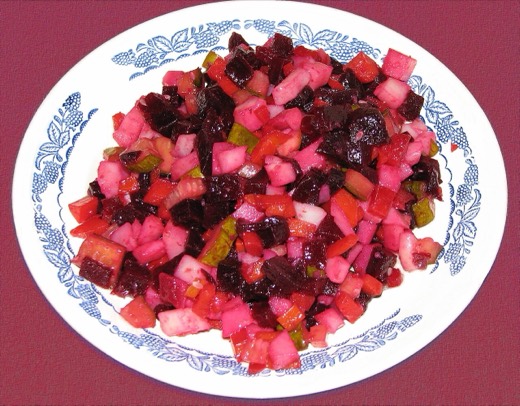 Винегрет с квашеной капустой